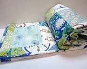 Modern Baby Quilt Boy--Blue Baby Quilt--Wrenly Fabrics