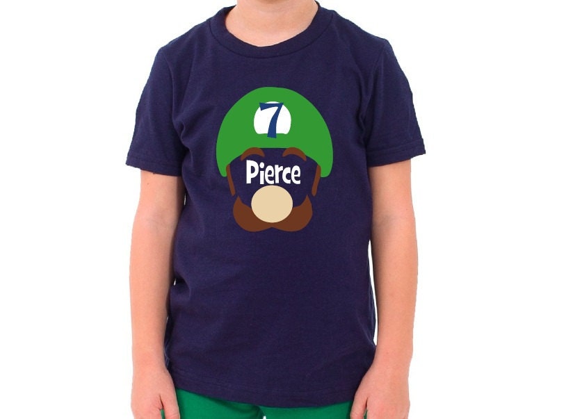 Luigi Birthday Party Shirt Personalized Il_170x135