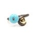 Turquoise Silver Gold Diamond Ring - Turquoise Coil