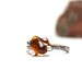 Rustic Sterling Silver Baltic Amber Ring - Amberly