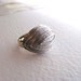 Oversized mid century modern geometric cocktail ring, silver, adjustable, 1950s