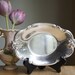 Small Silver Dish, Flower Design