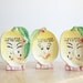 Tea Bag Holders, Lemons, Set of 3, Spring Decor