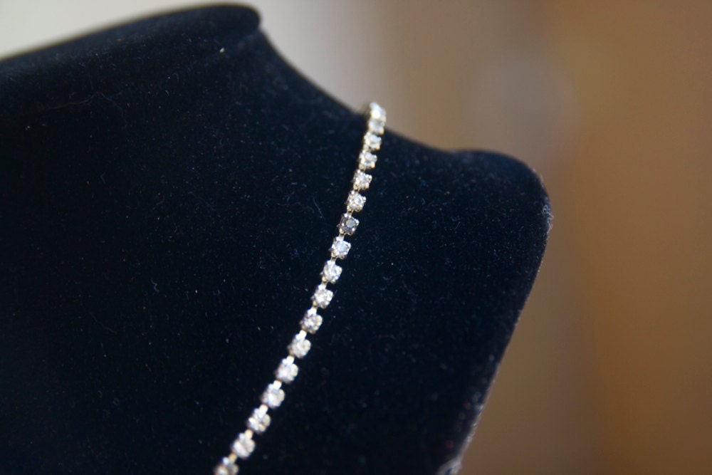 Rhinestone Necklace, Simple and Classy