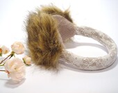 Women ear warmer, hat, faux fur ear muffs , winter accessory