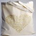 LOVE Languages - Tote Bag - Gold on Natural - Cotton Canvas