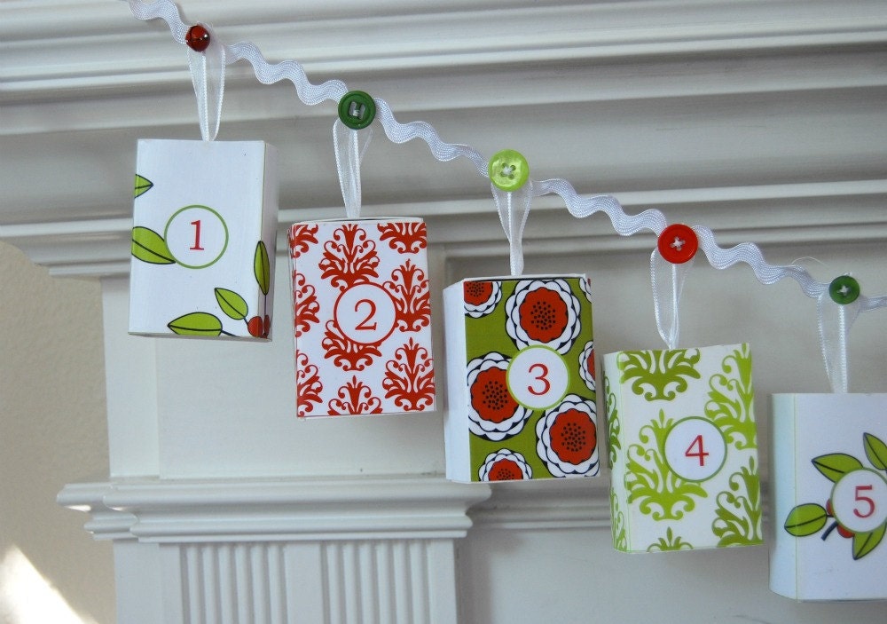 Christmas Advent Calendar Garland