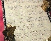 X391 Crochet PATTERN ONLY Silent Night Afghan Pattern and Bonus Christmas