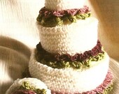 Y030 Crochet PATTERN ONLY Miniature Wedding Cake Favor Ornament