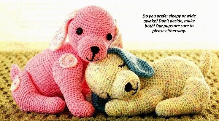 X250 Crochet PATTERN ONLY 2 Puppy Love Toy Pattern & Bonus