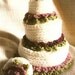 Y030 Crochet PATTERN ONLY Miniature Wedding Cake Favor Ornament