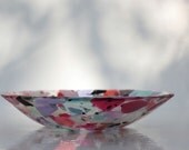 Fused Glass Bowl - Coral Depths