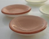 Fused Glass Bowls 2 - Coral Blush