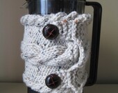 French press beige cabled cozy READY TO SHIP