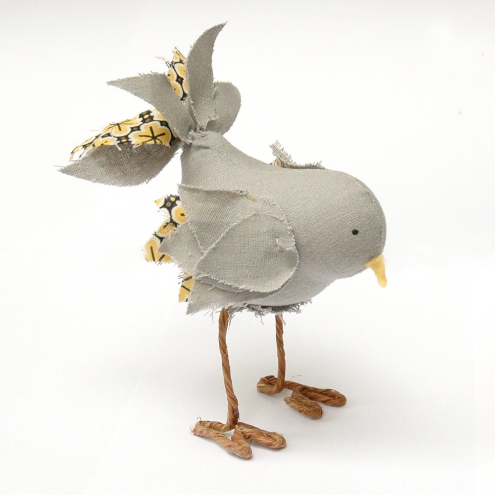 Fabric Bird Soft Sculpture