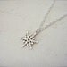 WINTER SNOW (necklace. snowflake. silver. winter fashion. woodland. bridal. minimal. wedding. handmade jewelry.)