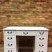 Vintage Desk In Crisp White