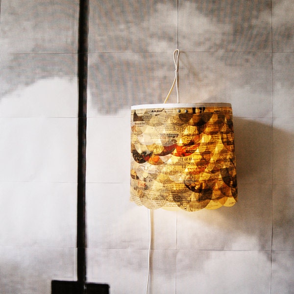old books lamp
