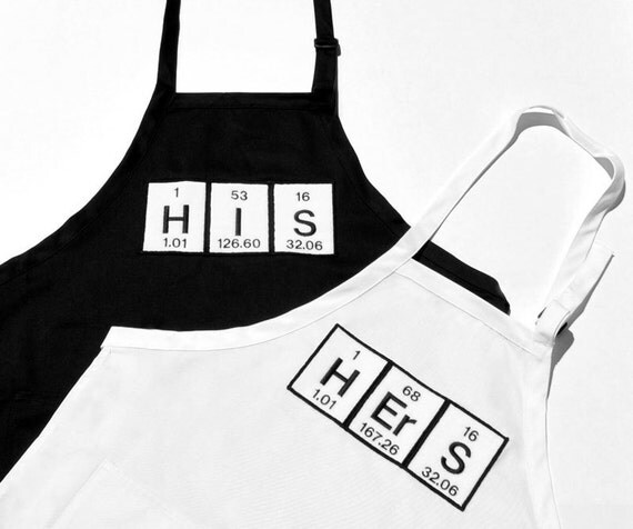 Periodic Table His and Hers Apron Set