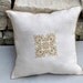 Linen filagree pillow