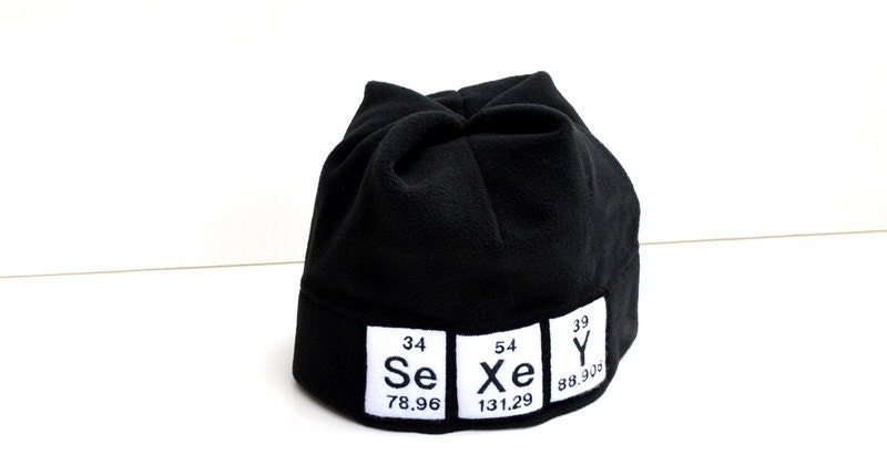 Beanie - Science Periodic Table Sexy Black