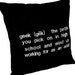 Decorative pillow-Geek Definition Pillow-Black Ultra Suede Fabric