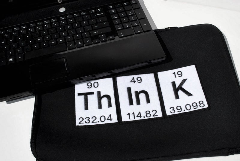 Laptop Sleeve - 15" Periodic Table Think