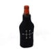 Beer Bottle Cozy- Chemical Molecular Formula Ethanol Neoprene Black Koozy