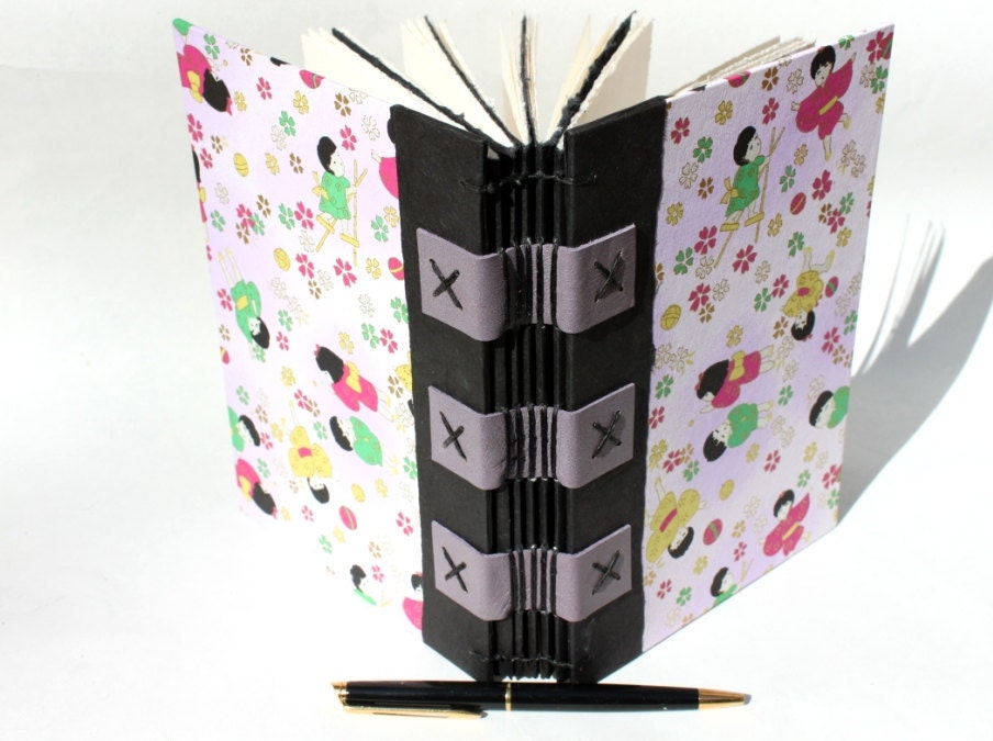Journal or Sketchbook for the Writer or Artist - Handmade - Asian Children