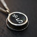 Vintage Typewriter Key Pendant Necklace - Silver Rim Number 5 and Percentage Symbol - Other Letters Available GDJ