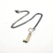 Silver Heart Skeleton Key Necklace Heart Key Pendant Necklace