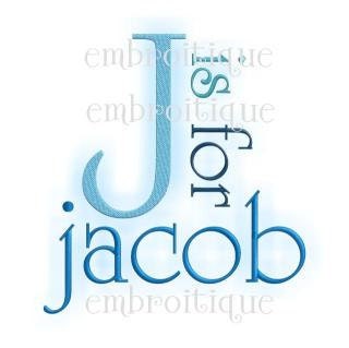 Jacob Monogram Set - great for boys..and girls too