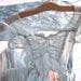 Vintage Baby Blue Shabby Worn Formal Dress with Roses . . . small size