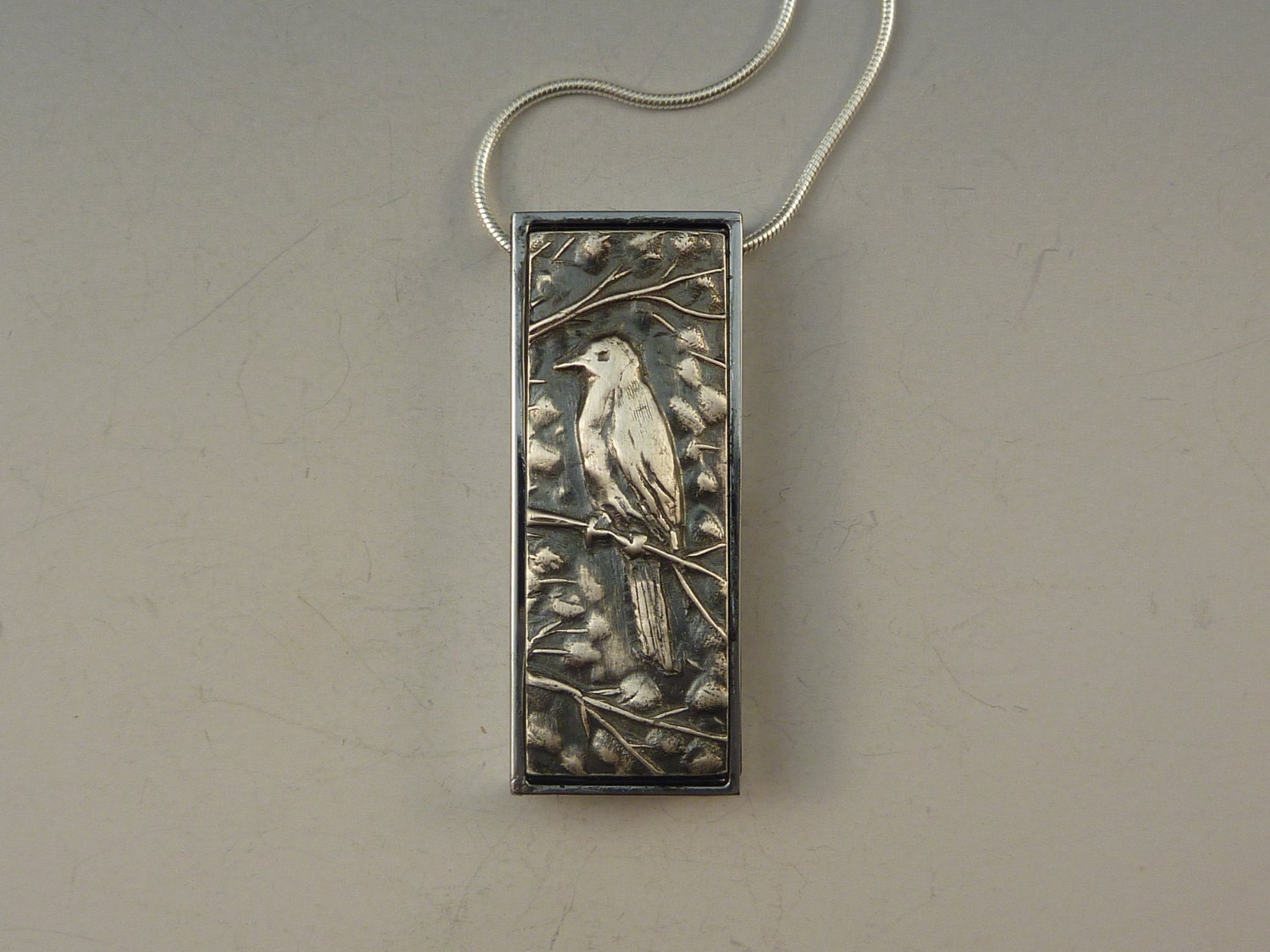USB flash drive necklace - handmade art jewelry
