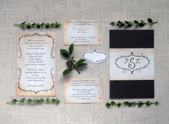 Woodsy Wedding Invitation