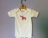 Origami Pink Elephant Onesie