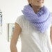 Lilac Wool Warm and Soft Scarf