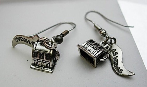 Slot Machine\Las Vegas Earrings Sterling Silver