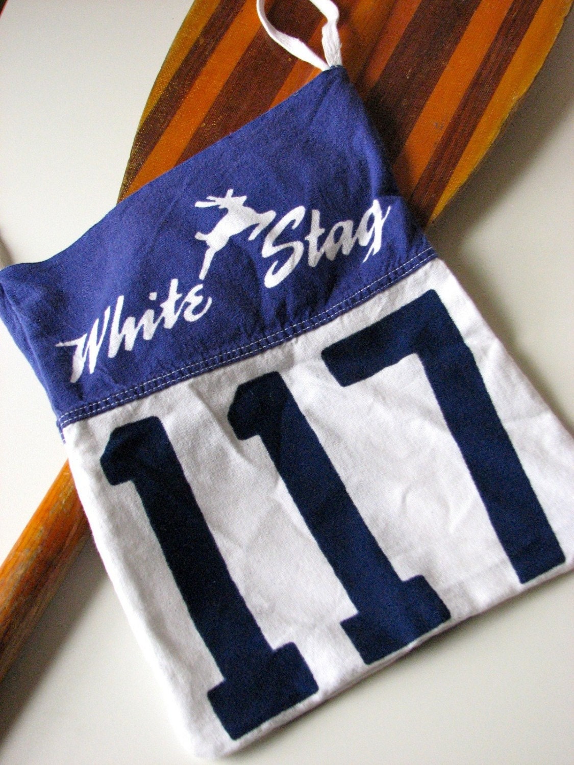 HAWKEYE AND TRAPPER Original // Vintage White Stag Market Tote