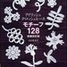 Irish Crochet Lace Motif 128 - Tomiko Shimura - Japanese Crocheting Pattern Book for Flower, Floral Motifs & Edging - B721