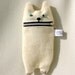 iPhone 5 case: cute hungry cat iphone case, white wool