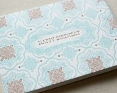 SALE Talavera Birthday- Letterpress Printed Single Blank Card