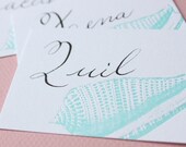 Pearly Shell-Letterpress Printed Place Cards QTY//8