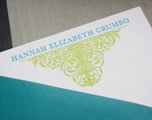 Vintage Gothic Personalized Stationery-Set of 20