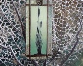 cat tail necklace in light green