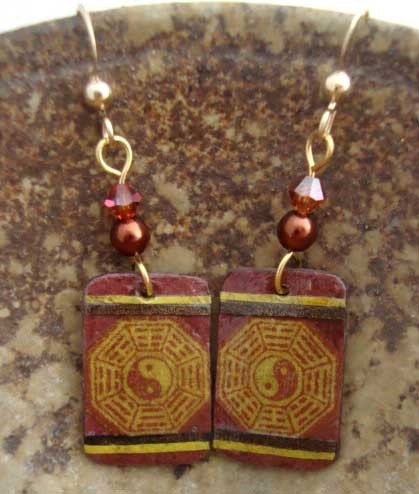 yin yang earrings