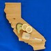 AHeirloom's California State Shaped Cutting Board RESERVED for lovelyarrangements (8 CA boards)
