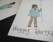 Gift Tags: Little Girl with her Balloon