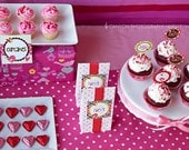 Polka Dots Table Runner, Sweet Shoppe, Candyland Party, Lollipop Party, Valentine's Day, Hello Kitty, Pinkalicious, Party Shoppe
