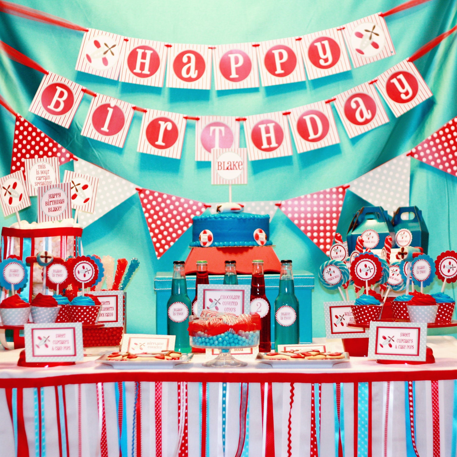 Airplane Party Garland